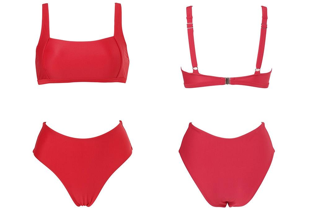 High Waist Bikini Push Up Swimsuit
