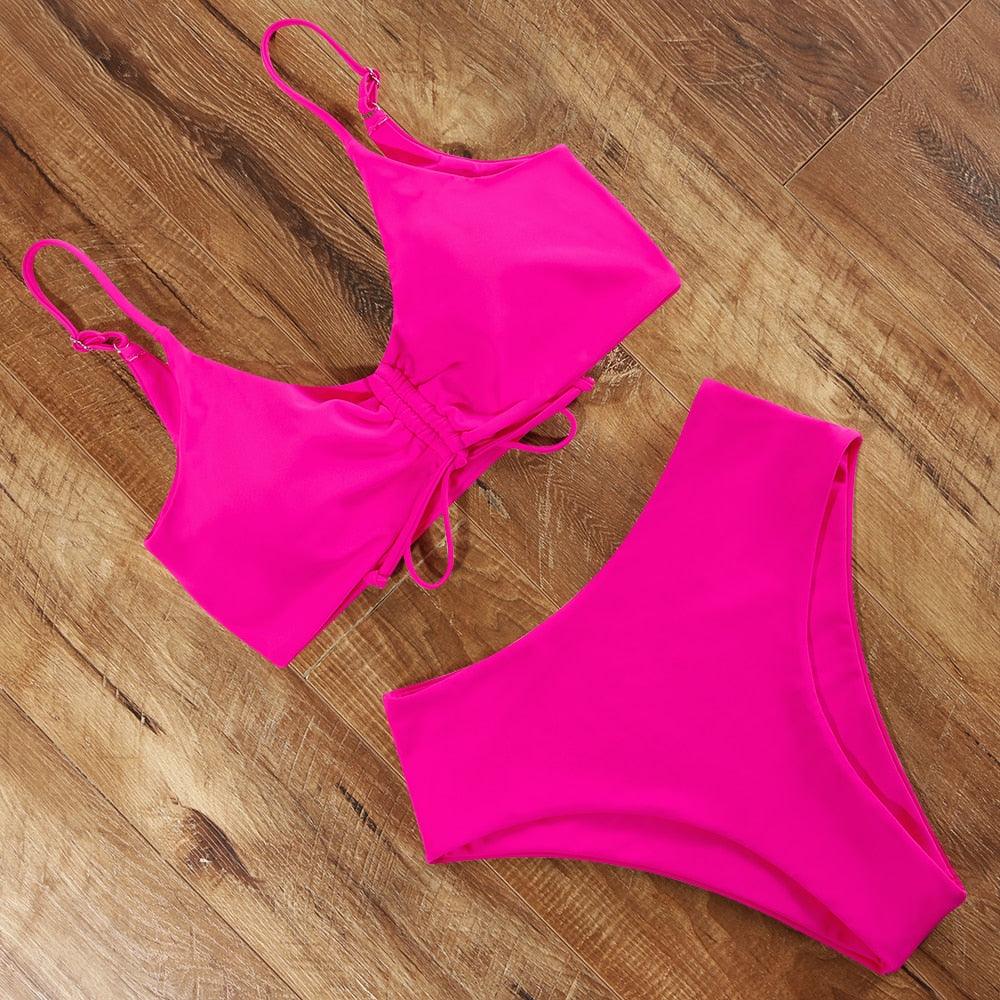 High Waist Bikini Push Up Swimsuit