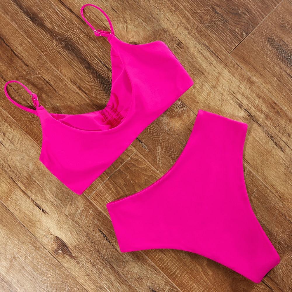 High Waist Bikini Push Up Swimsuit
