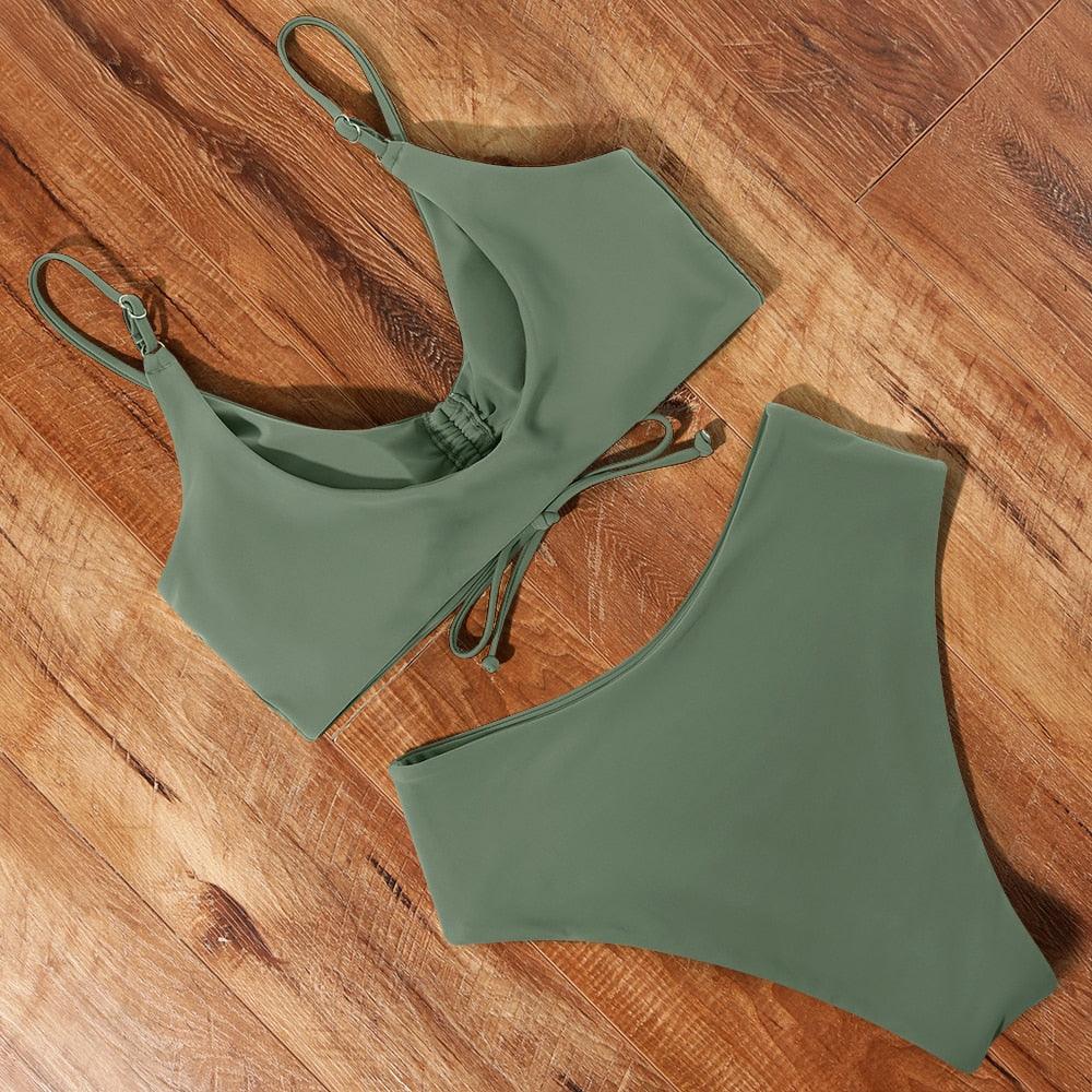 High Waist Bikini Push Up Swimsuit