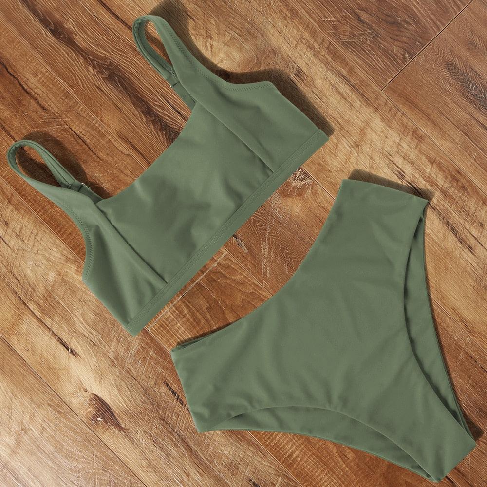 High Waist Bikini Push Up Swimsuit