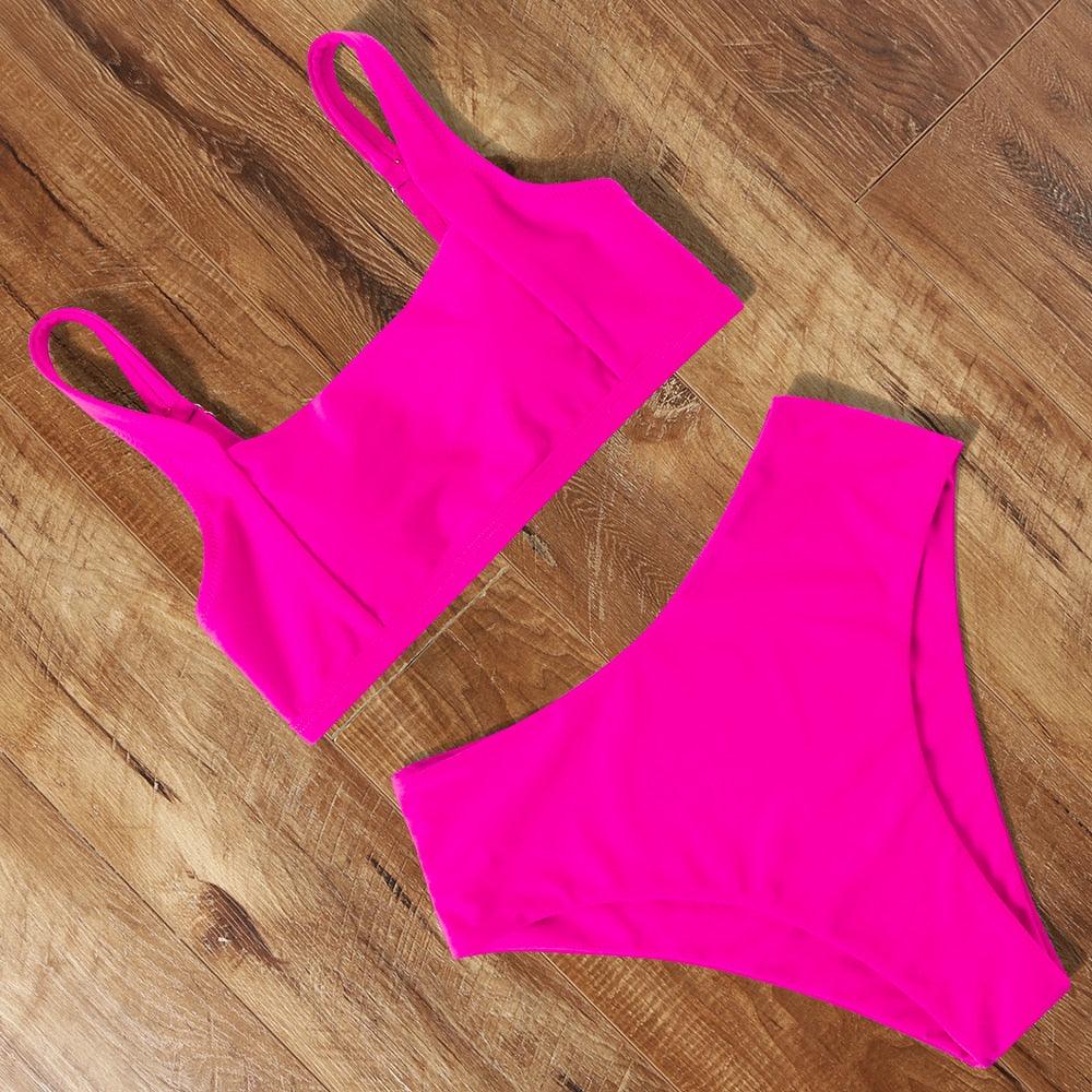 High Waist Bikini Push Up Swimsuit