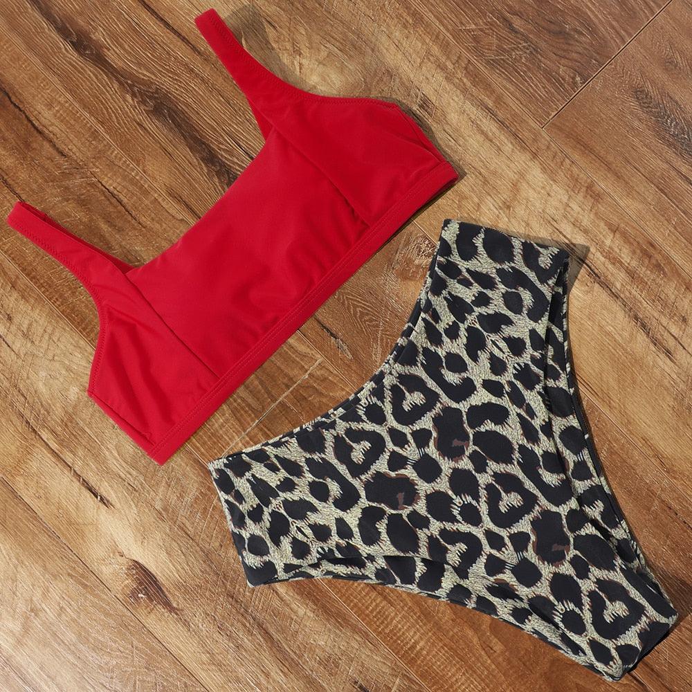 High Waist Bikini Push Up Swimsuit