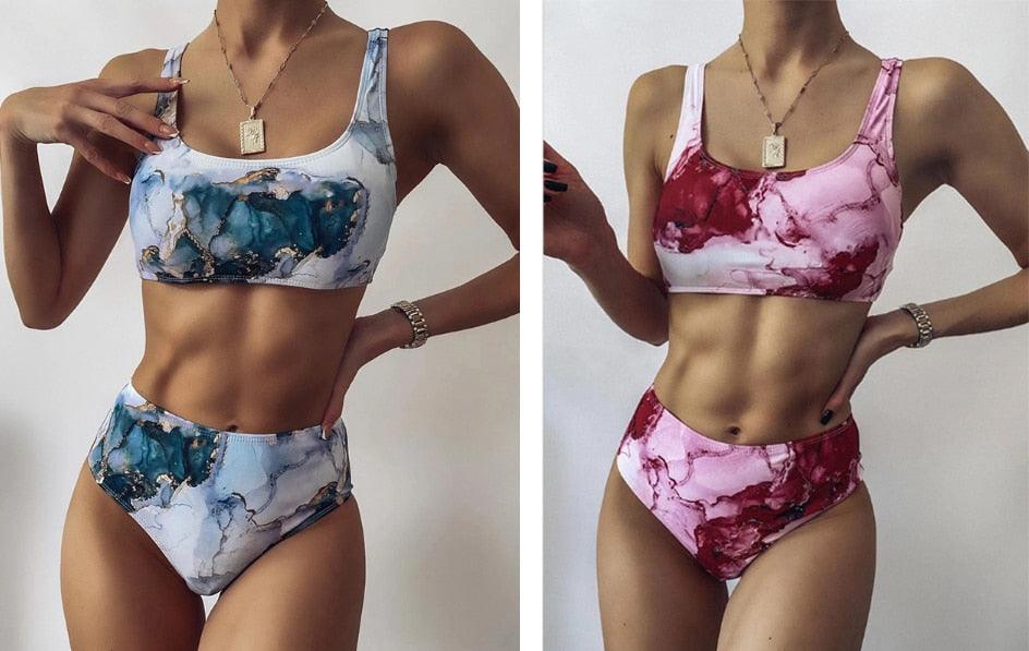 High Waist Bikini Push Up Swimsuit