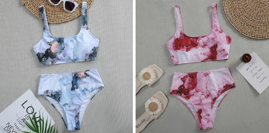 High Waist Bikini Push Up Swimsuit