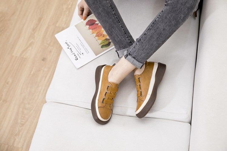 Luxury Leather New Genuine Casual Women Fashion Sneakers
