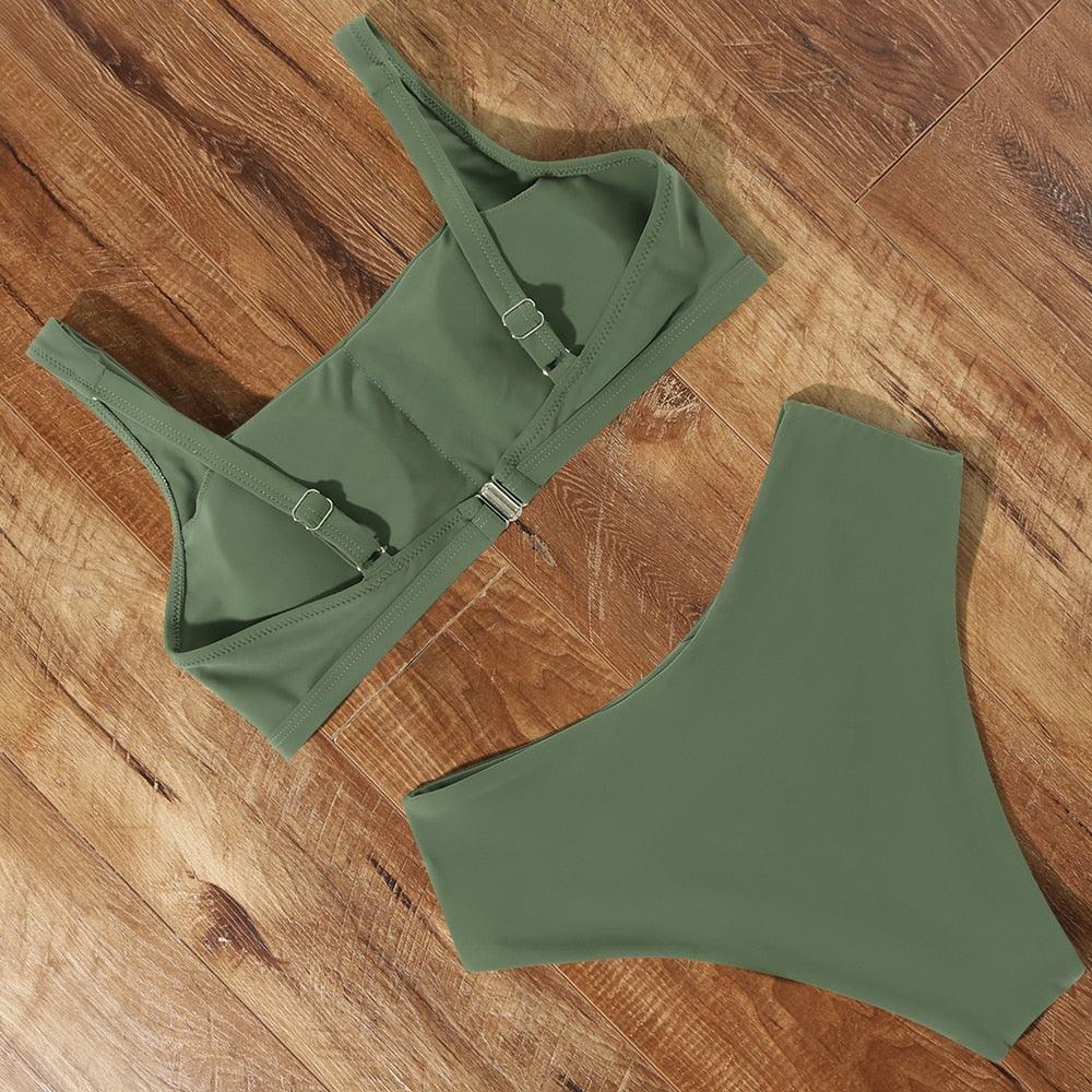 High Waist Bikini Push Up Swimsuit