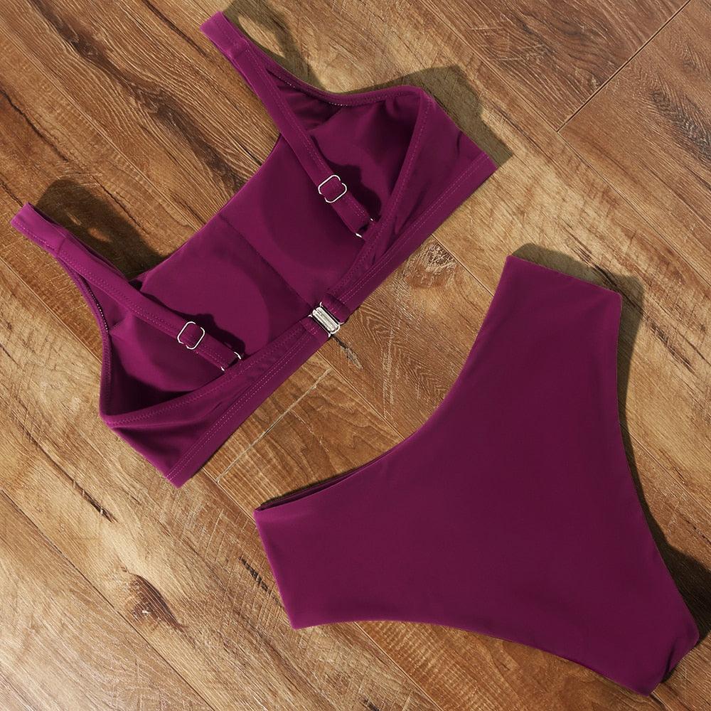 High Waist Bikini Push Up Swimsuit