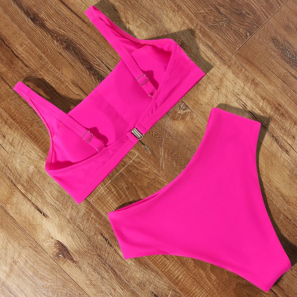High Waist Bikini Push Up Swimsuit