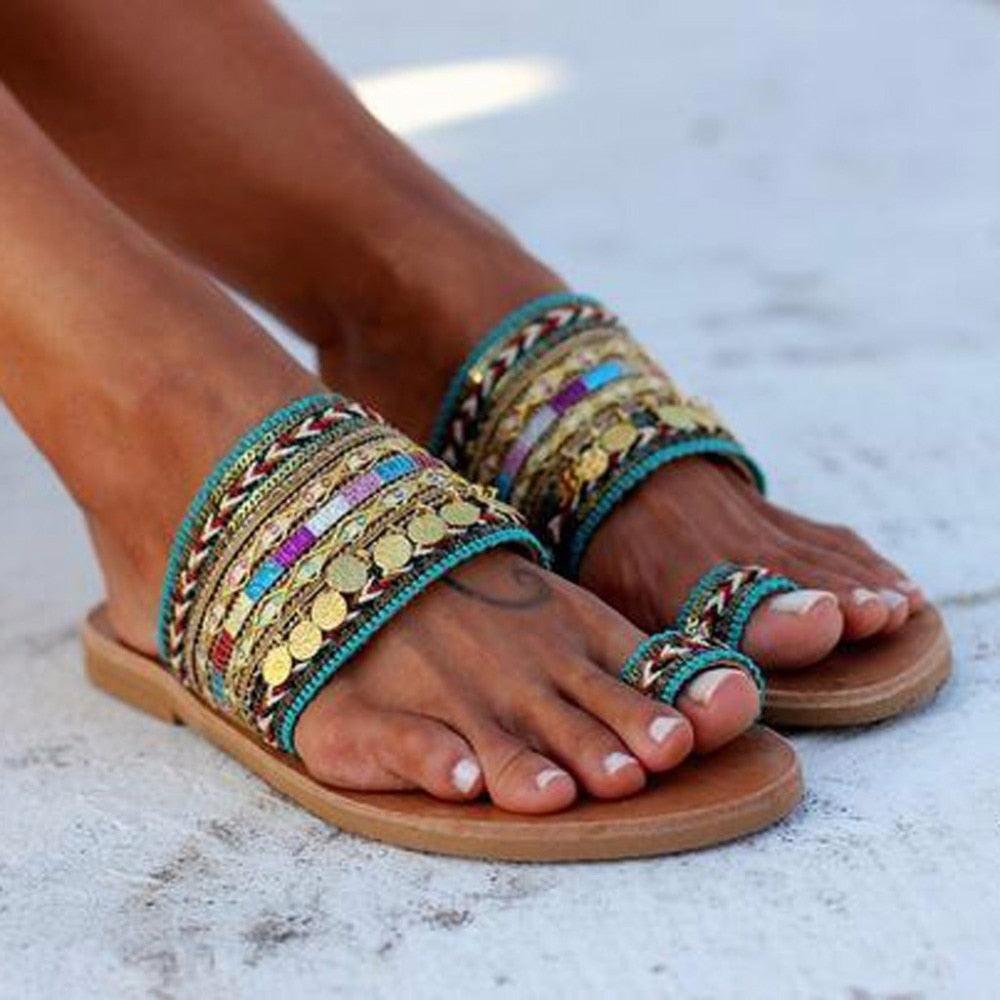 Women Sandals Flip-Flops Handmade Style