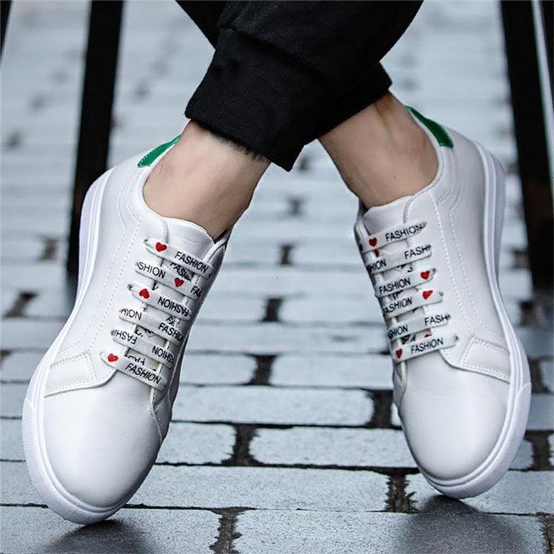 Casual Leather Mens Sneakers Fashion Flat Outdoor Sneakers Classic Sports