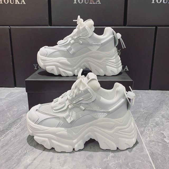 Modern Thick Platform Sneakers Woman Vulcanize Luxury Tennis Sneakers