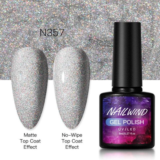 New Womens Fashion Gel Nail Polish UV LED Semi Permanent Matt Glossy Effect Luxury Manicure Design