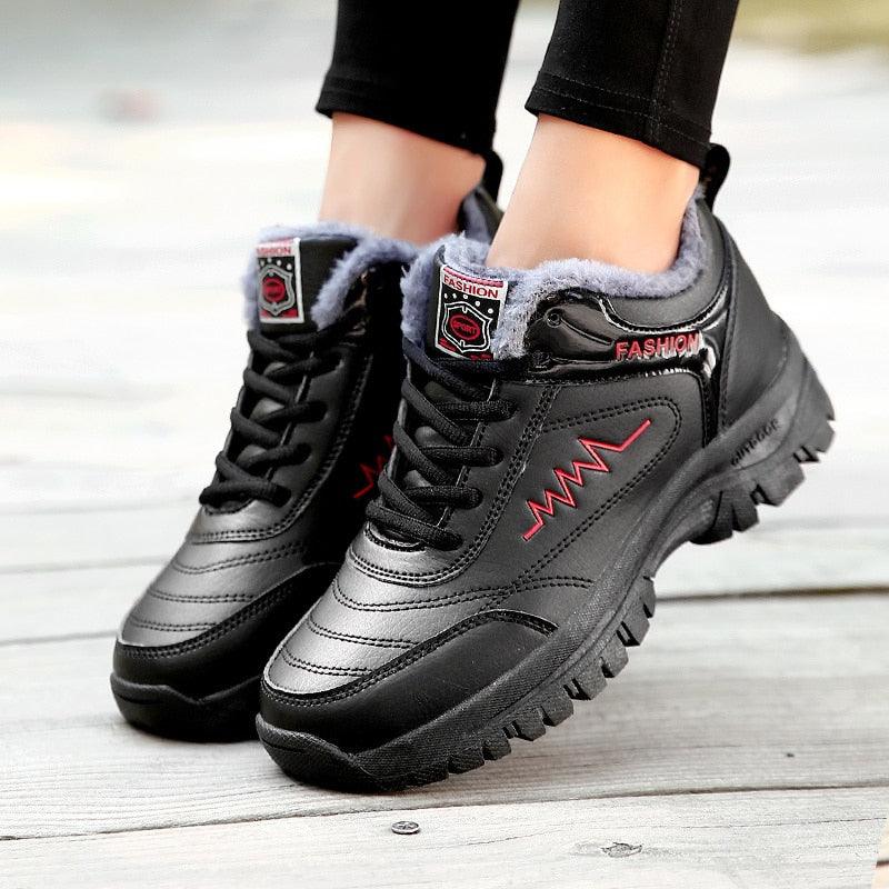 Winter Boots Shoes Plush Warm Outdoor Waterproof Ankle Snow Boots