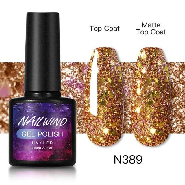 Luxury Womens Colorful Gel Nail Polish 8ml Semi Permanent UV/LED Glossy Effect Popular Design For Women and Girls in Fashion Style