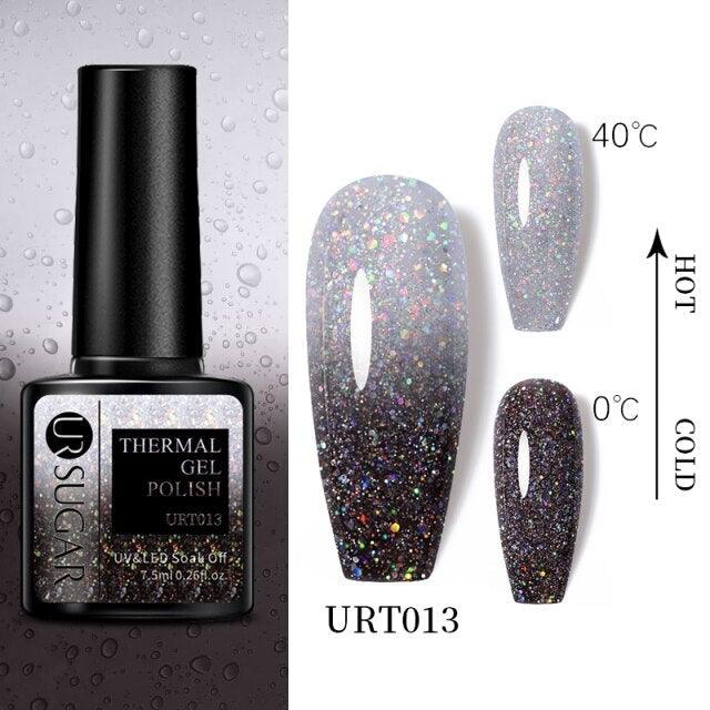 2022 NEW Purple Gel Nail Polish UV Color Changing Gel Nail Polish Stylish Three Layer Effect For Womens