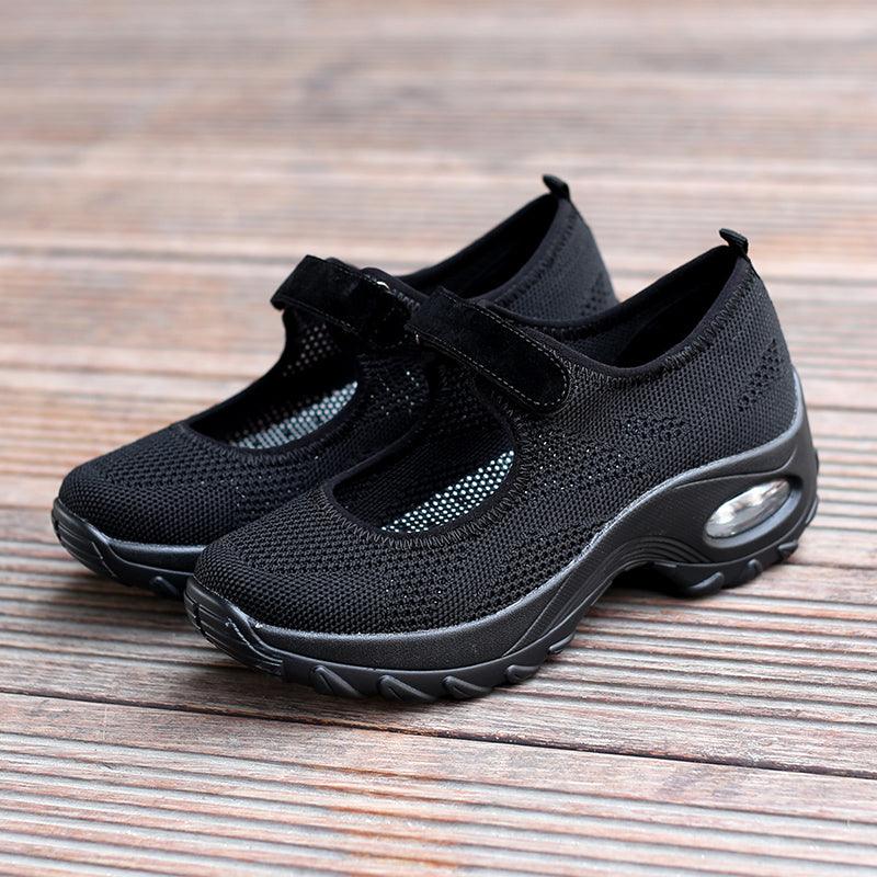 New Air Cushion Flat Shoes Women Mesh Breathable Mesh Sneakers