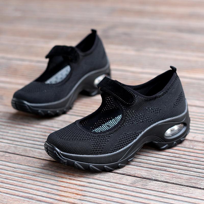 New Air Cushion Flat Shoes Women Mesh Breathable Mesh Sneakers