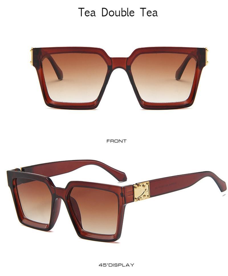 Unisex Polarized Black Summer Sunglasses Classic Style Sunglasses For Men Square Shape Design Eyeglasses For Men/Women Luxury Mirror Retro Style High Quality Glasses For Female