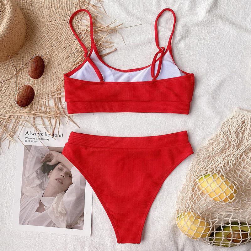 High Waist Bikini Swimsuits Women Push Up