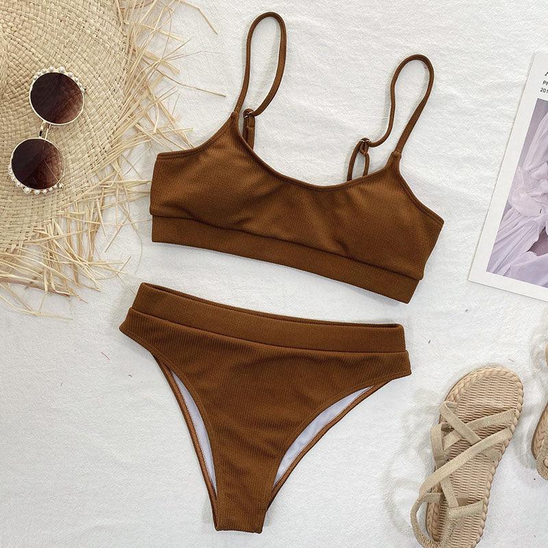 High Waist Bikini Swimsuits Women Push Up