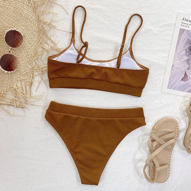 High Waist Bikini Swimsuits Women Push Up