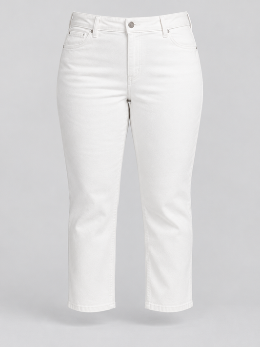 LAUREN Ralph Lauren Plus Size High-Rise Straight Ankle Jeans