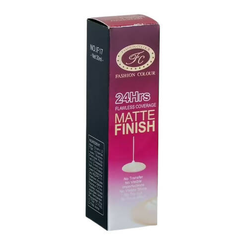 Fashion Colour 24Hrs Matte Finish Flawless Coverage Foundation-Shade 03 (Fair Skin Tone)