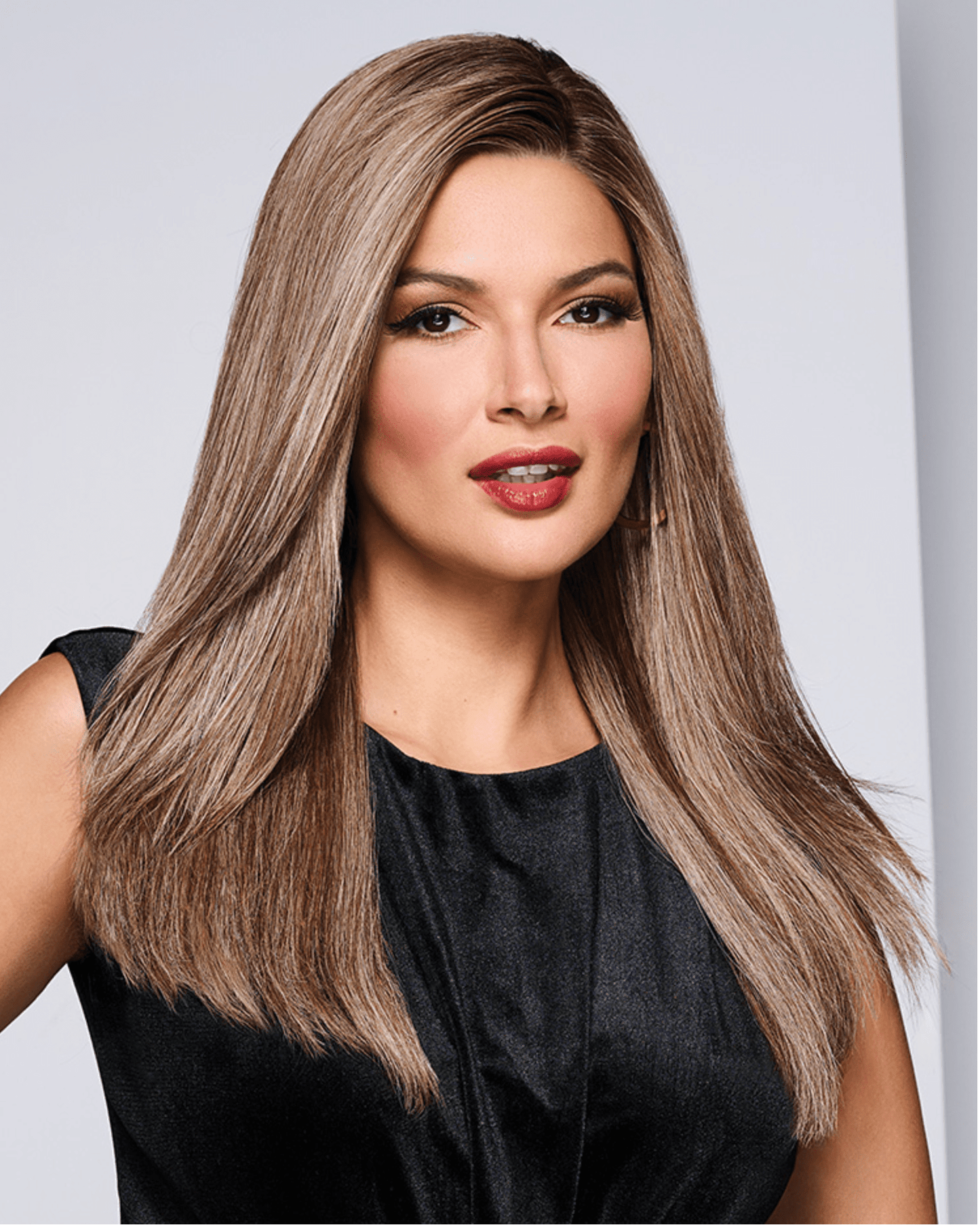 Raquel Welch Athenian Adventure Luxurious Long Layered Wig, Black Label Human Hair Collection by Hairuwear, Average Cap, Rh9/24SS Shaded Café Latte