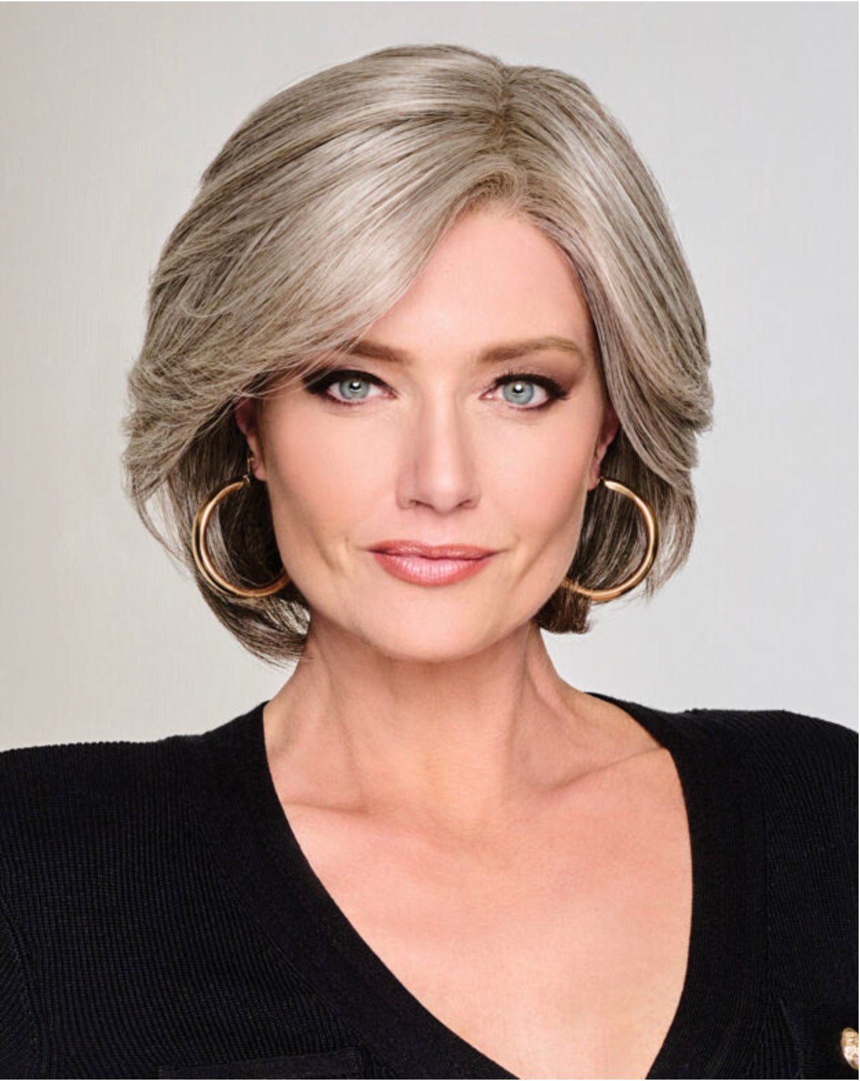 Raquel Welch Flash Forward Layered Mid-Length Textured Wig by Hairuwear, Average Cap Size, RL12/22SS Cappuccino