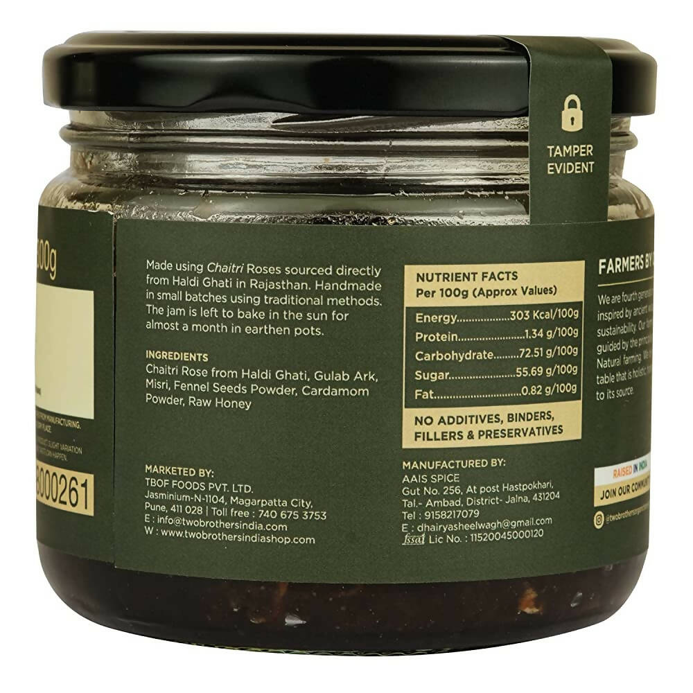 Two Brothers Organic Farms Natural Gulkand