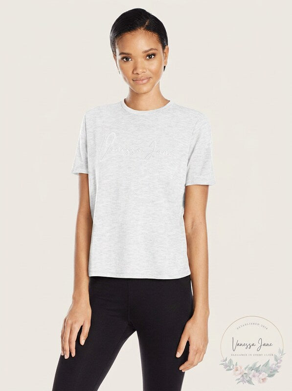 Bench Women's Sequin Embroidered Tee Shirt, Size Large