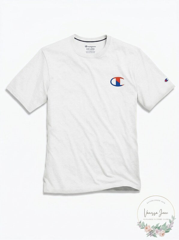 Champion Mens Cotton Pajama T-Shirt, Size Large