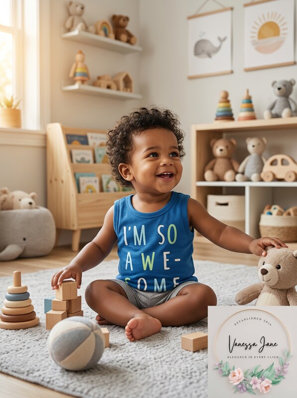 First Impressions Baby Boys So Awesome Graphic Tank Top