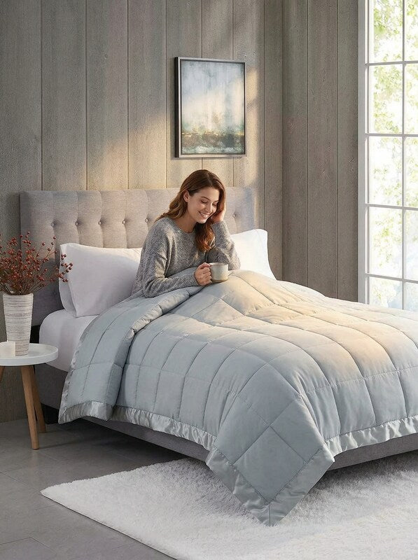 Madison Park Windom Down Alternative Blanket, Microfiber with 3M Scotchgard
