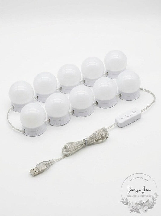 Vanity Lights for Mirror,Premtess Hollywood Style Vanity Lights with 10 dimmable