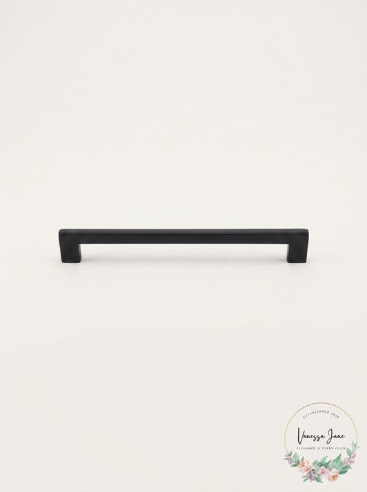Emtek 86166 Trail 12 Inch Center to Center Handle Cabinet Pull Flat Black