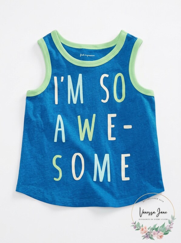 First Impressions Baby Boys So Awesome Graphic Tank Top