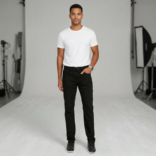 Buffalo David Bitton Mens Denim Slim Fit Straight Leg Jeans