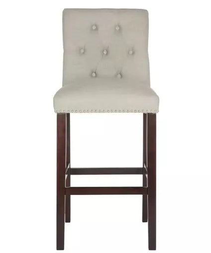 Safavieh 31.5 -Inch Norah Light Grey Barstool (Set of 2) – Light Grey 19 x 20