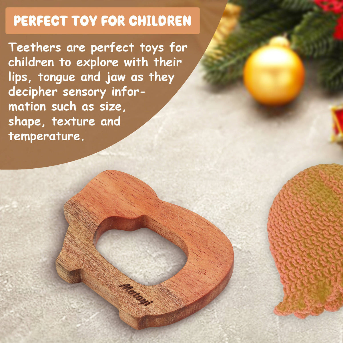 Matoyi 3 Rattle & 3 Teether & Trapezium & Fish For Kids