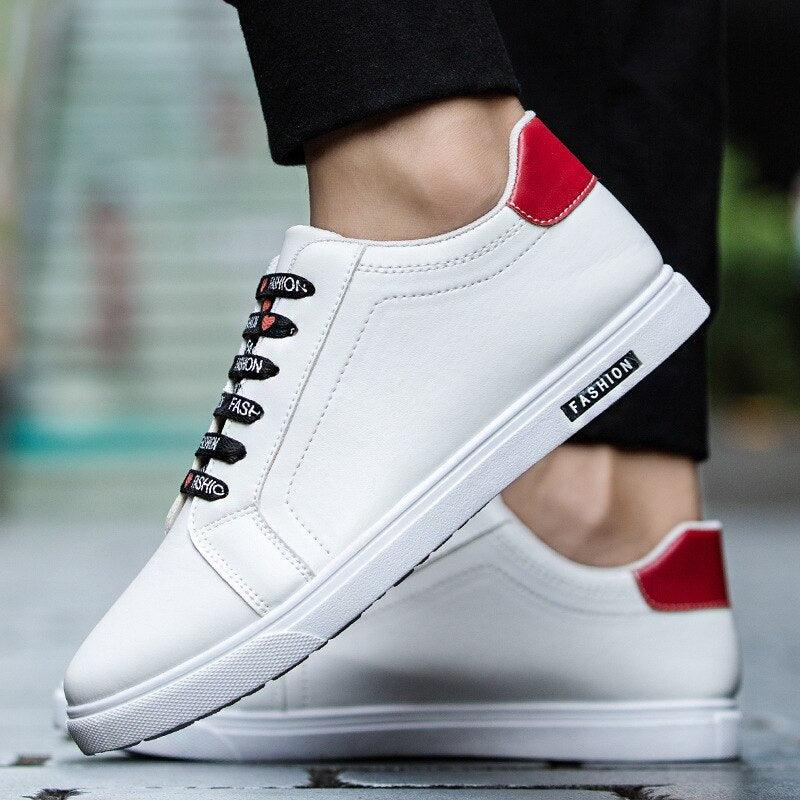 Casual Leather Mens Sneakers Fashion Flat Outdoor Sneakers Classic Sports