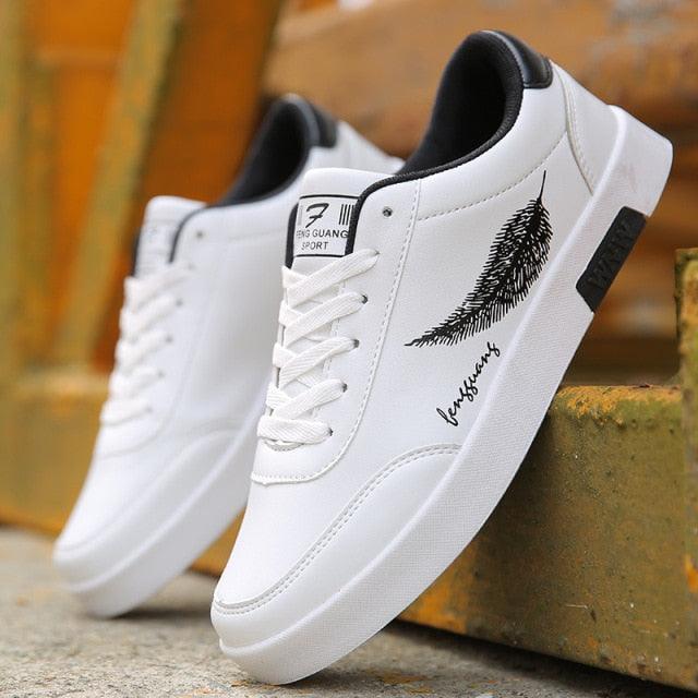 Casual Leather Mens Sneakers Fashion Flat Outdoor Sneakers Classic Sports