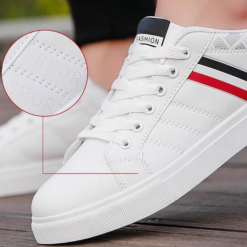 Casual Leather Mens Sneakers Fashion Flat Outdoor Sneakers Classic Sports