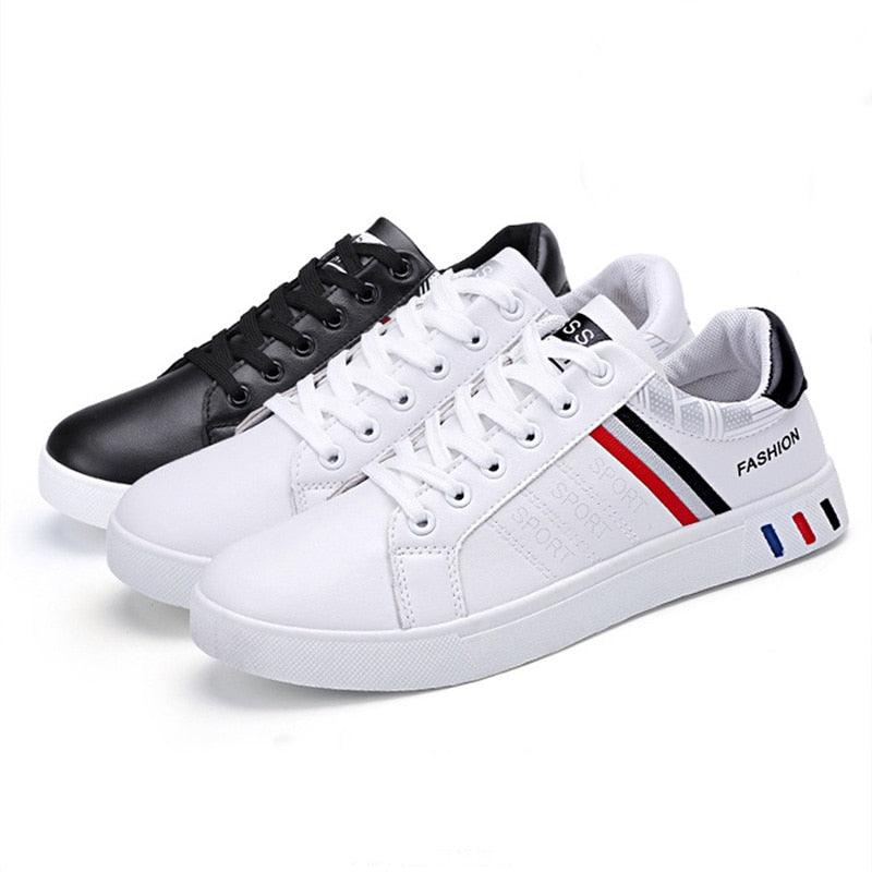 Casual Leather Mens Sneakers Fashion Flat Outdoor Sneakers Classic Sports