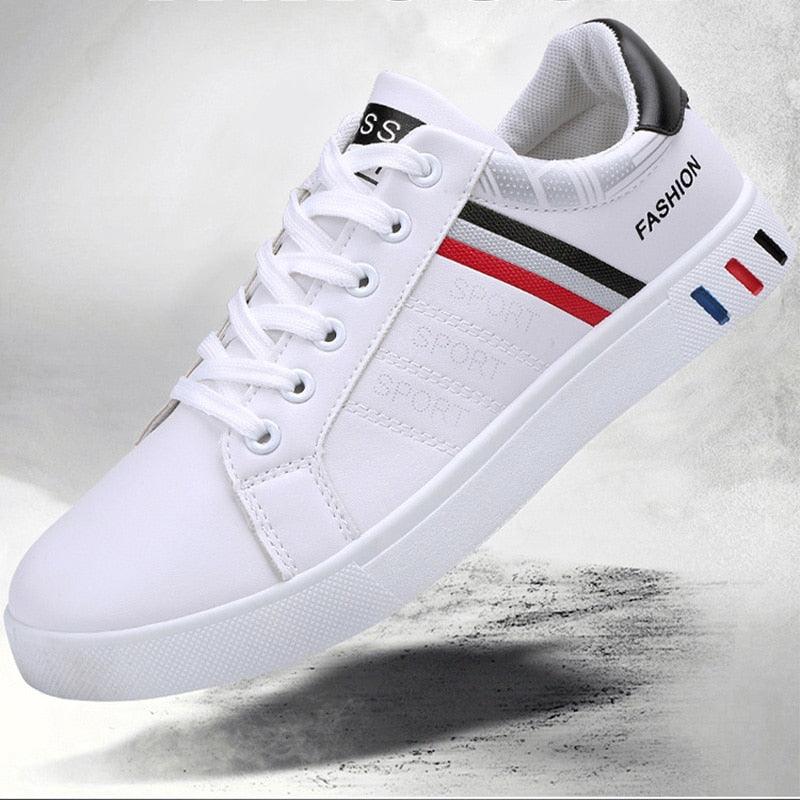Casual Leather Mens Sneakers Fashion Flat Outdoor Sneakers Classic Sports