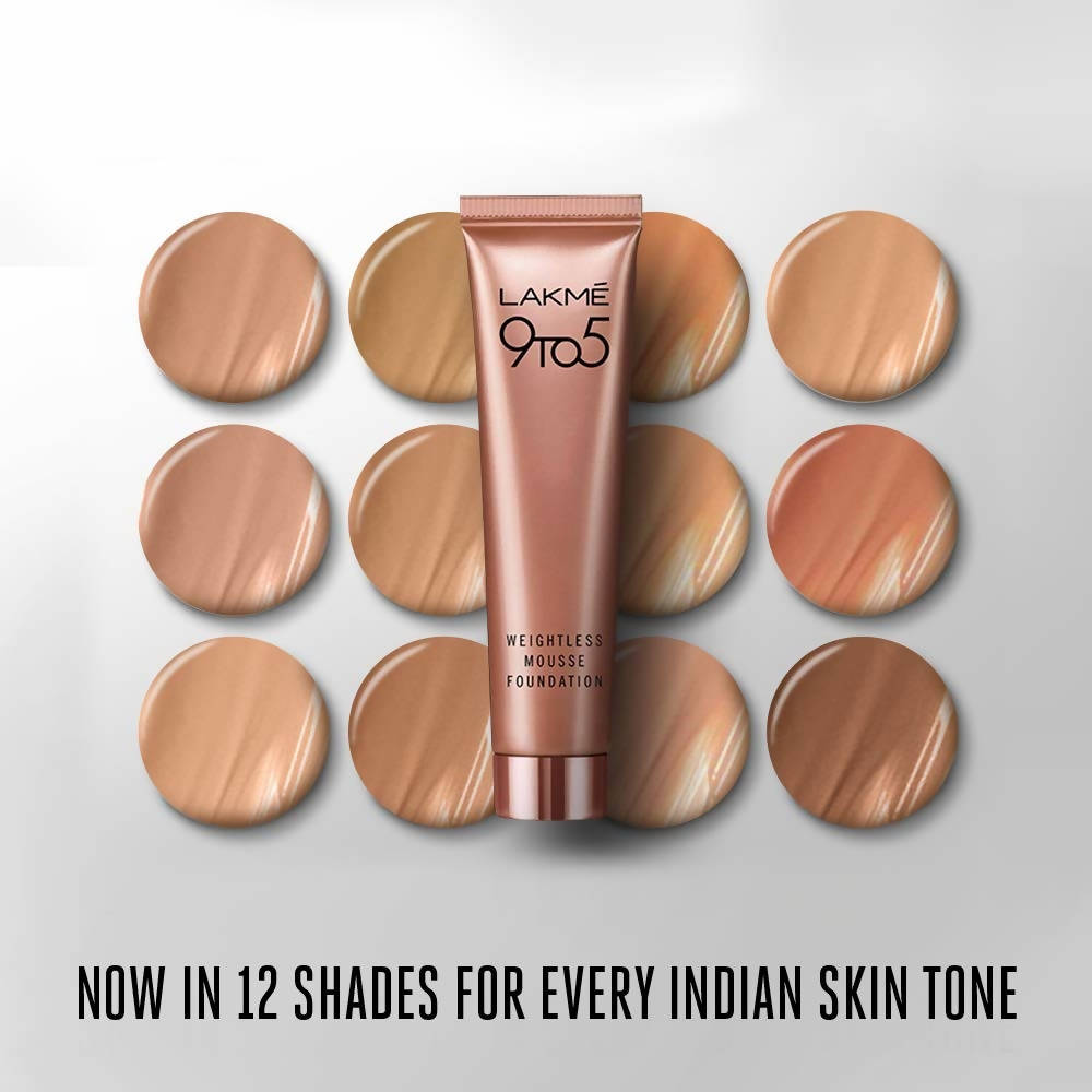 Lakme 9to5 Weightless Mousse Foundation - Bronzed Glow