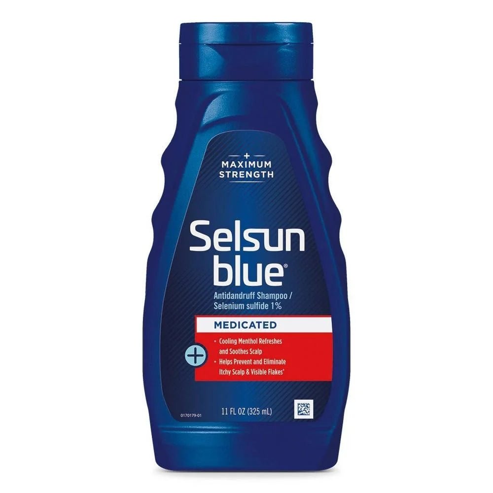 Selsun Blue Maximum Strength Medicated Anti-Dandruff Shampoo with Menthol For Itchy