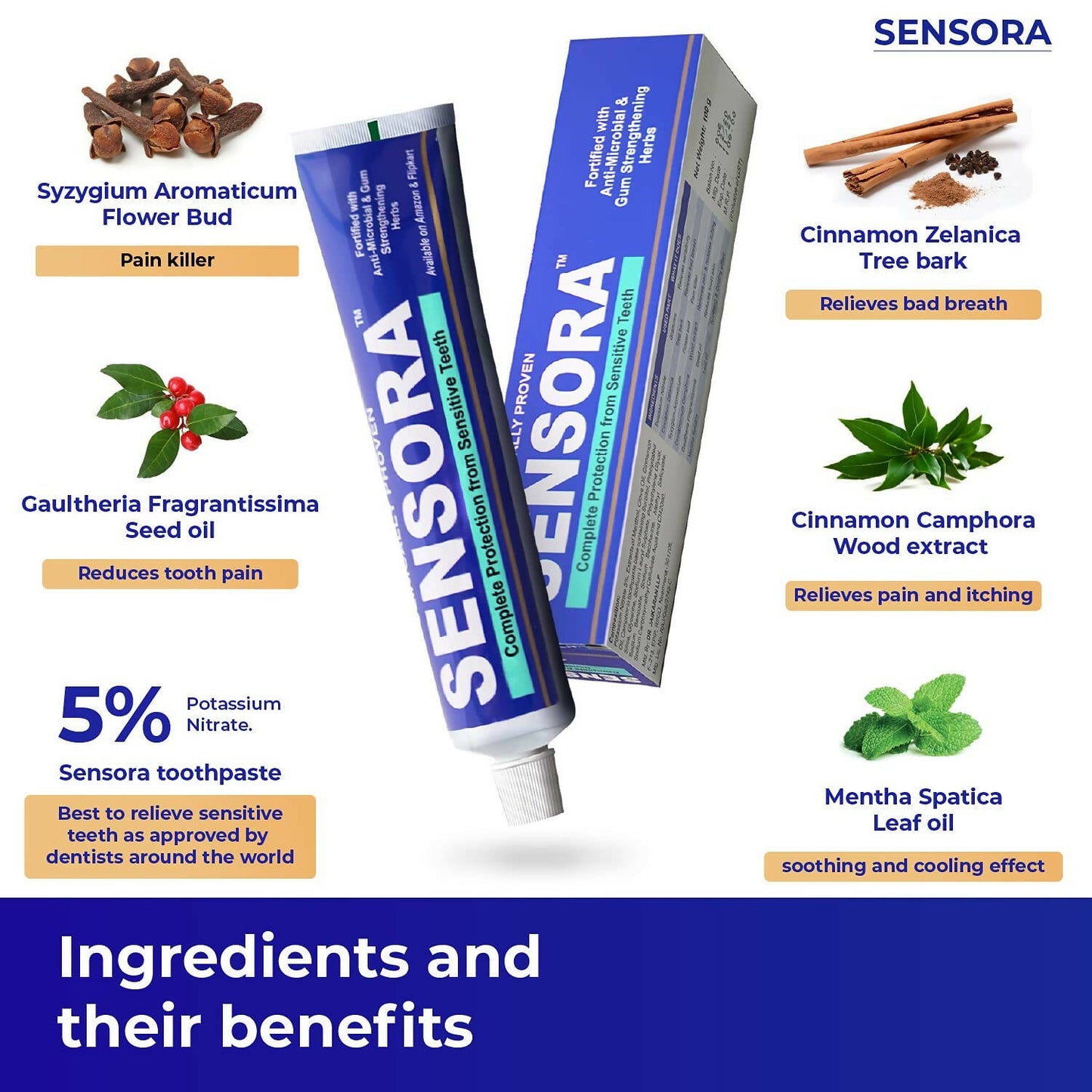 Sensora Herbal Sensitivity Relief Toothpaste