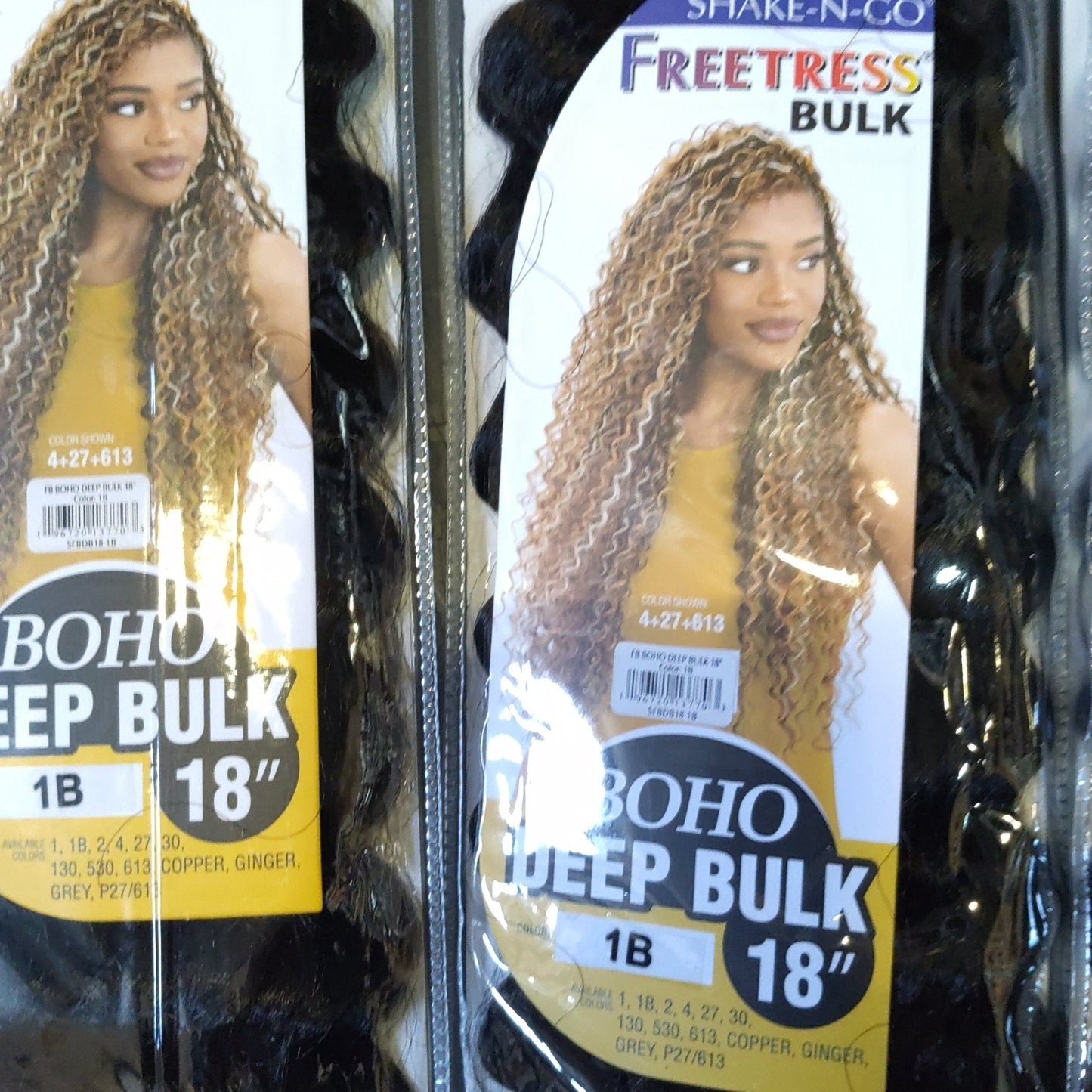 Shake N Go Freetress BOHO Deep bulk18" #1B
